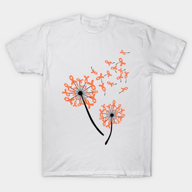 World Multiple Sclerosis Awareness Dandelion Awesome T-Shirt by Terryeare